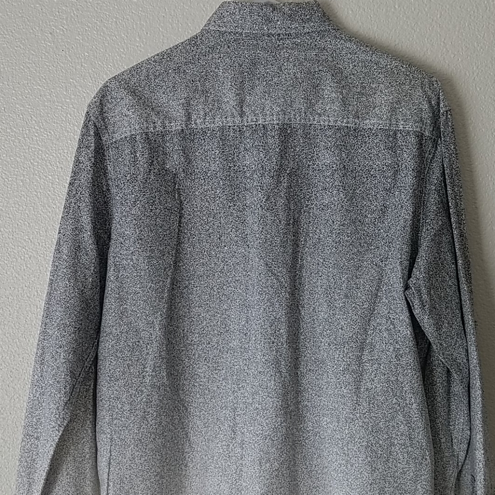 INC Black White Mens Ombre Button Up Shirt - Picture 7 of 12